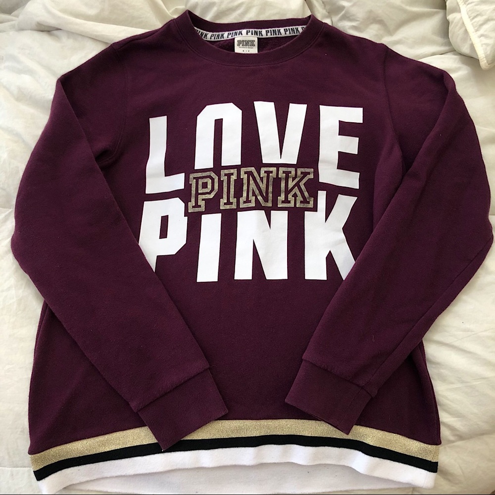 PINK Victoria’s Secret Collegiate sweatshirt Small